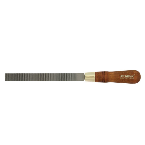 Narex Holzraspel flach 150 mm, Querschnitt 16 x 4 mm, 20 Hiebe pro cm², Holzgriff
