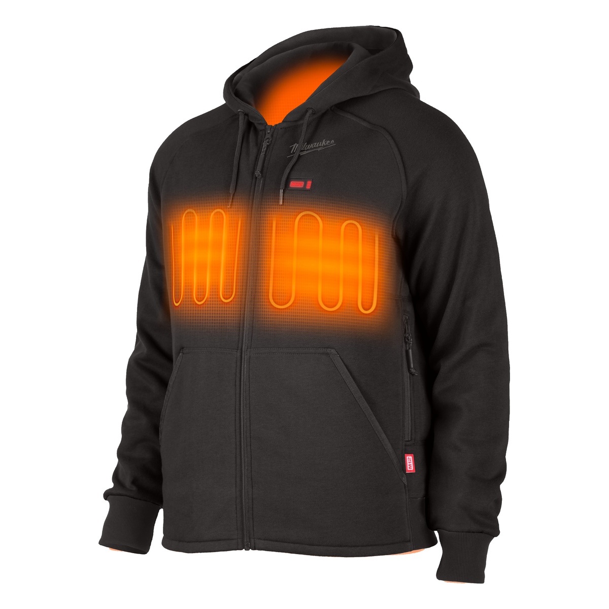 Milwaukee 12 V Akku-Heiz-Kapuzenpullover Herren schwarz, ohne Akku u. Ladegerät M12HHBL4-0(XL) - 1 Stk.