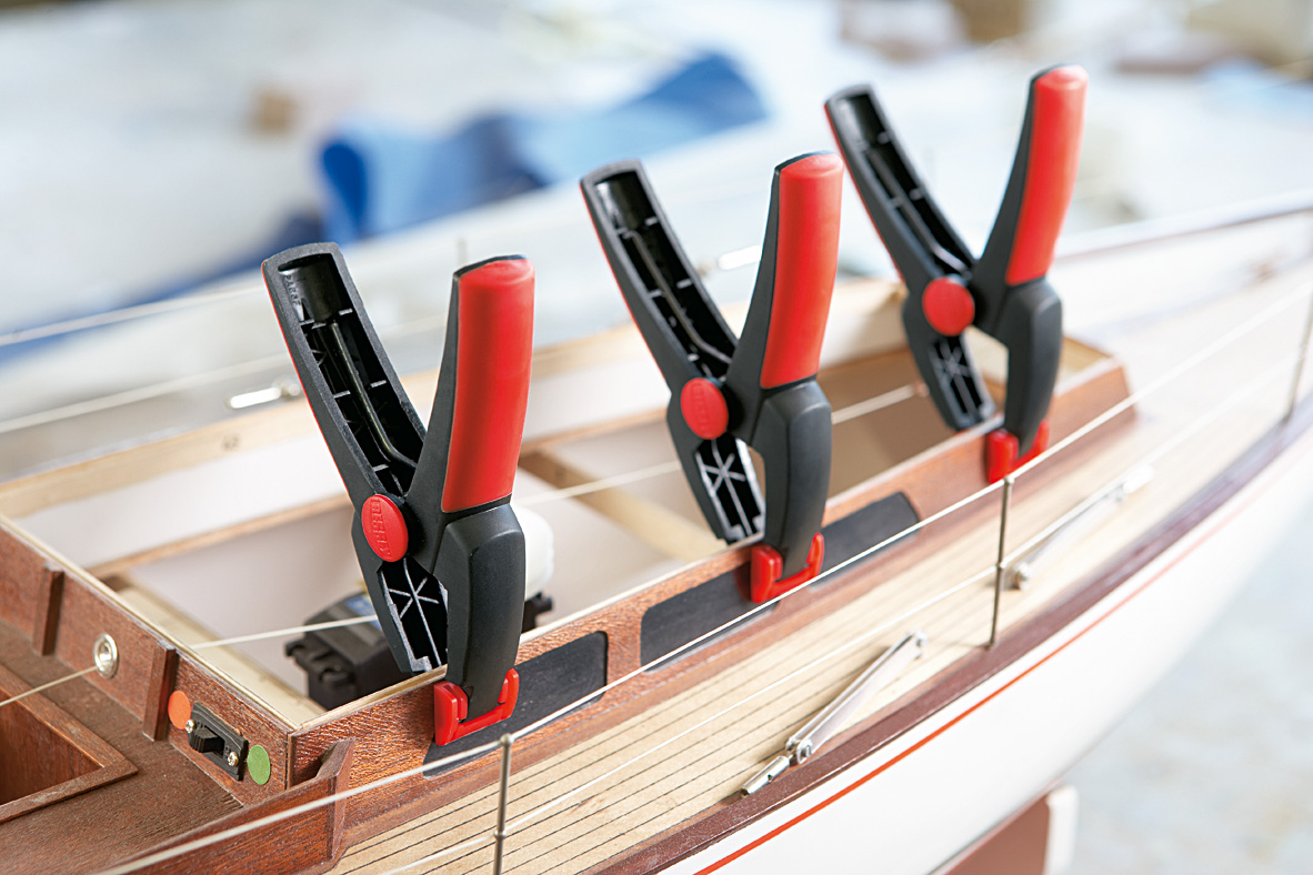 Bessey Federzwinge Clippix XC, Spannweite 20 mm, Ausladung 20 mm, glasfaserverstärkter Kunststoff