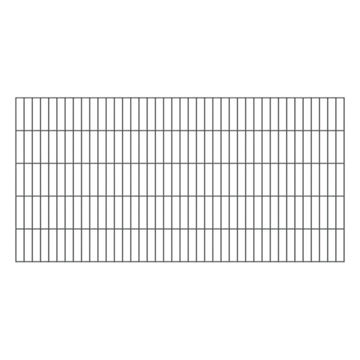 Alberts Doppelstabmatte, Typ 6/5/6, anthrazit RAL 7016, verschiedene Größen Alberts Doppelstabmatte, Typ 6/5/6, anthrazit RAL 7016, verschiedene Größen