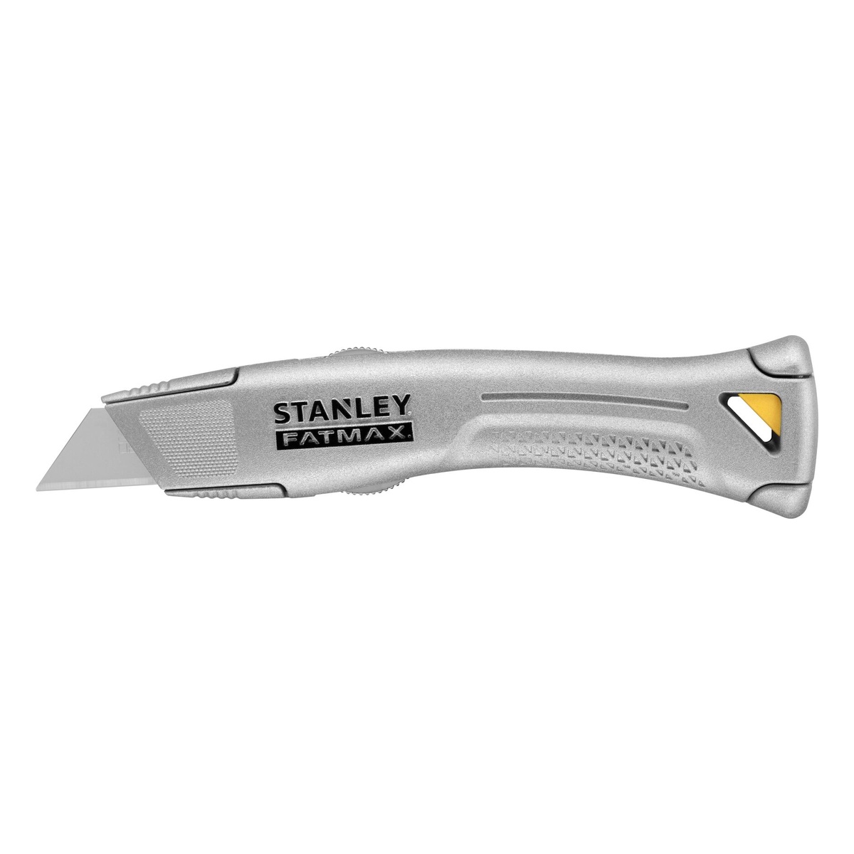Stanley FATMAX Universalmesser feststehende Klinge, silber, mit Köcher, 2 Trapezklingen und 1 Hakenklinge
