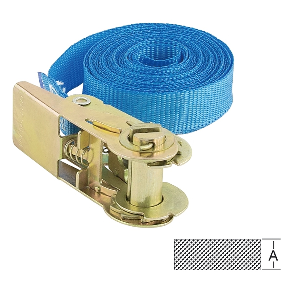 Vormann Zurrgurt einteilig mit Spannratsche, 25 mm x 5 m, 500 kg, blau