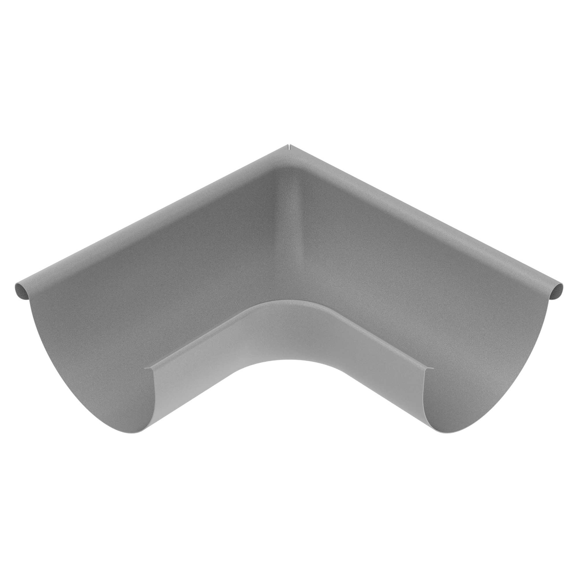 Zambelli Rinnenwinkel Meister-Winkel 333, 6-teilig, Schenkellänge 300 mm, Außeneck, Weißaluminium RAL 9006, COLORDUR, mit Zambelli-Logo - 1 Stk.