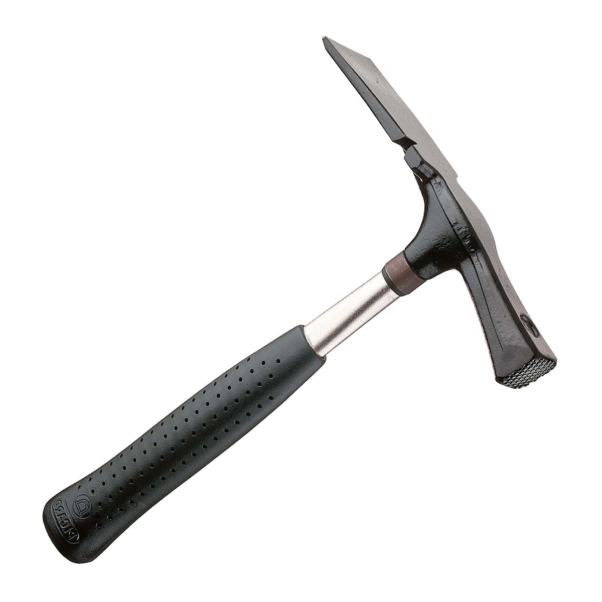 Picard Maurerhammer, Berliner Form, geraute Bahn, Nagelzug, Stahlrohrstiel 280 mm