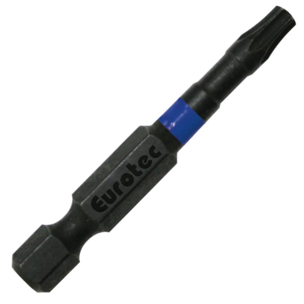 Eurotec Bit Innensechsrund TX25 x 50 mm, TX-Lang-Bit, blau, für schwer zugängliche Stellen