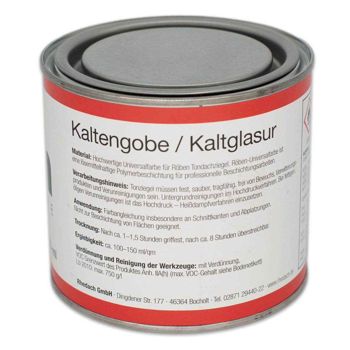 Röben Dachdeckerfarbe 0,5 l anthrazit