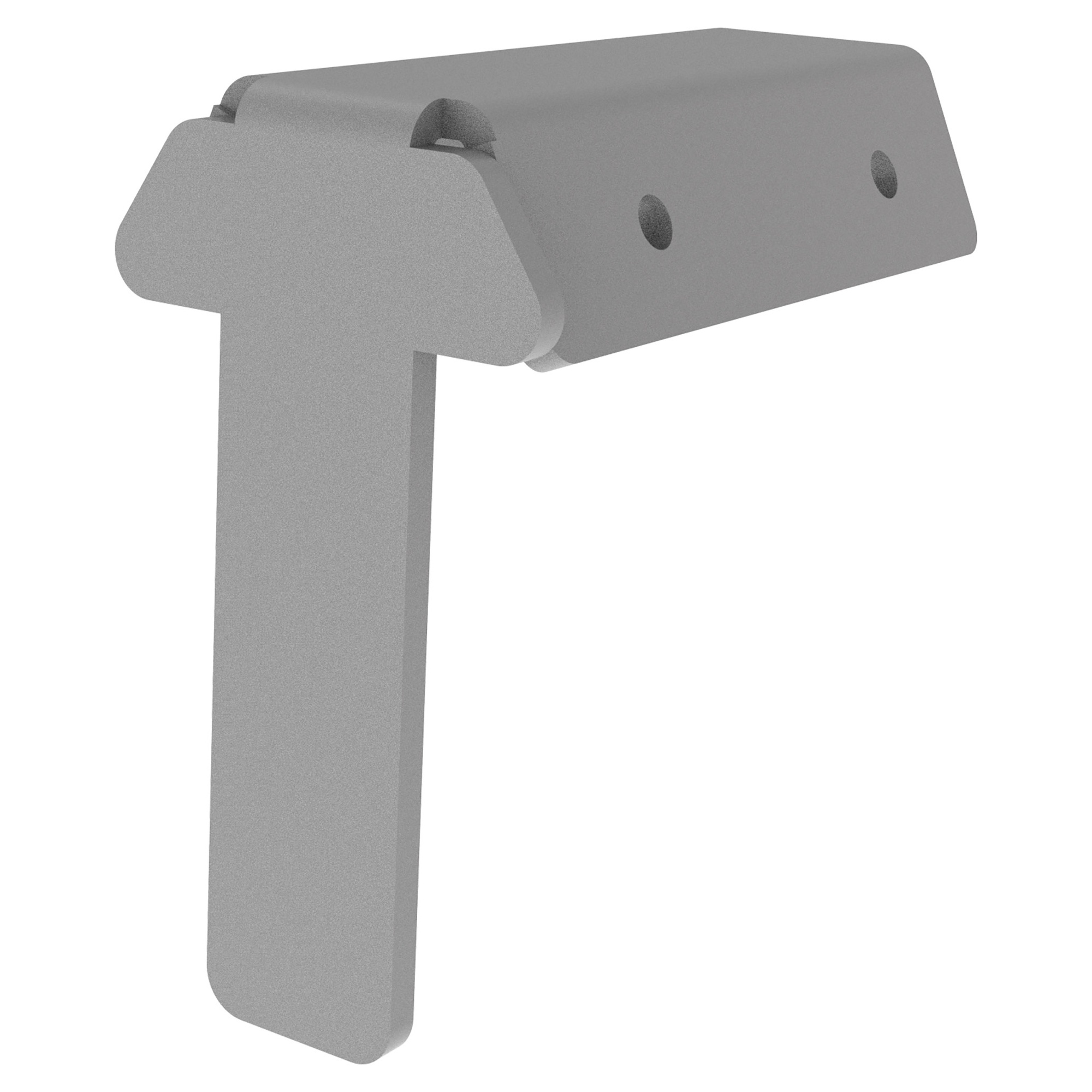 Zambelli Obergurthalter 40 mm/58°, Weißaluminium RAL 9006, COLORDUR, mit EPDM-Zuschnitt - 1 Stk.