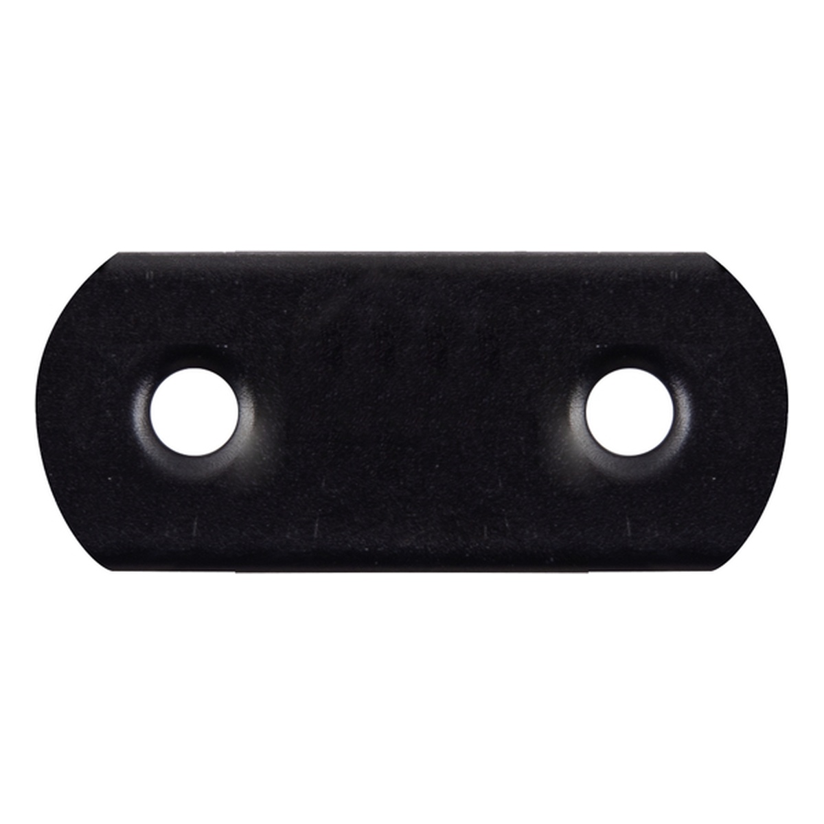 Alberts Flachverbinder mit abgerundeten Enden, Stahl roh verzinkt, schwarz kunststoffbeschichtet, 16 x 37 mm - 1 Stk. Alberts Flachverbinder mit abgerundeten Enden, Stahl roh verzinkt, schwarz kunststoffbeschichtet, 16 x 37 mm - 1 Stk.