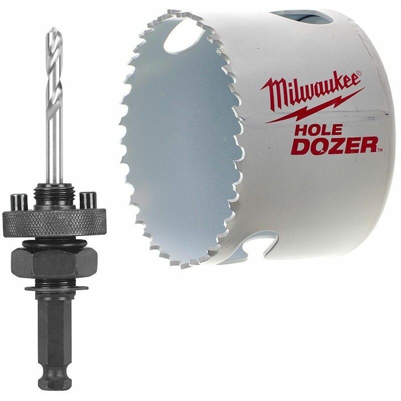 Milwaukee Hole Dozer Installationsset (Lochsäge 68 mm + FIXTEC-Adapter)