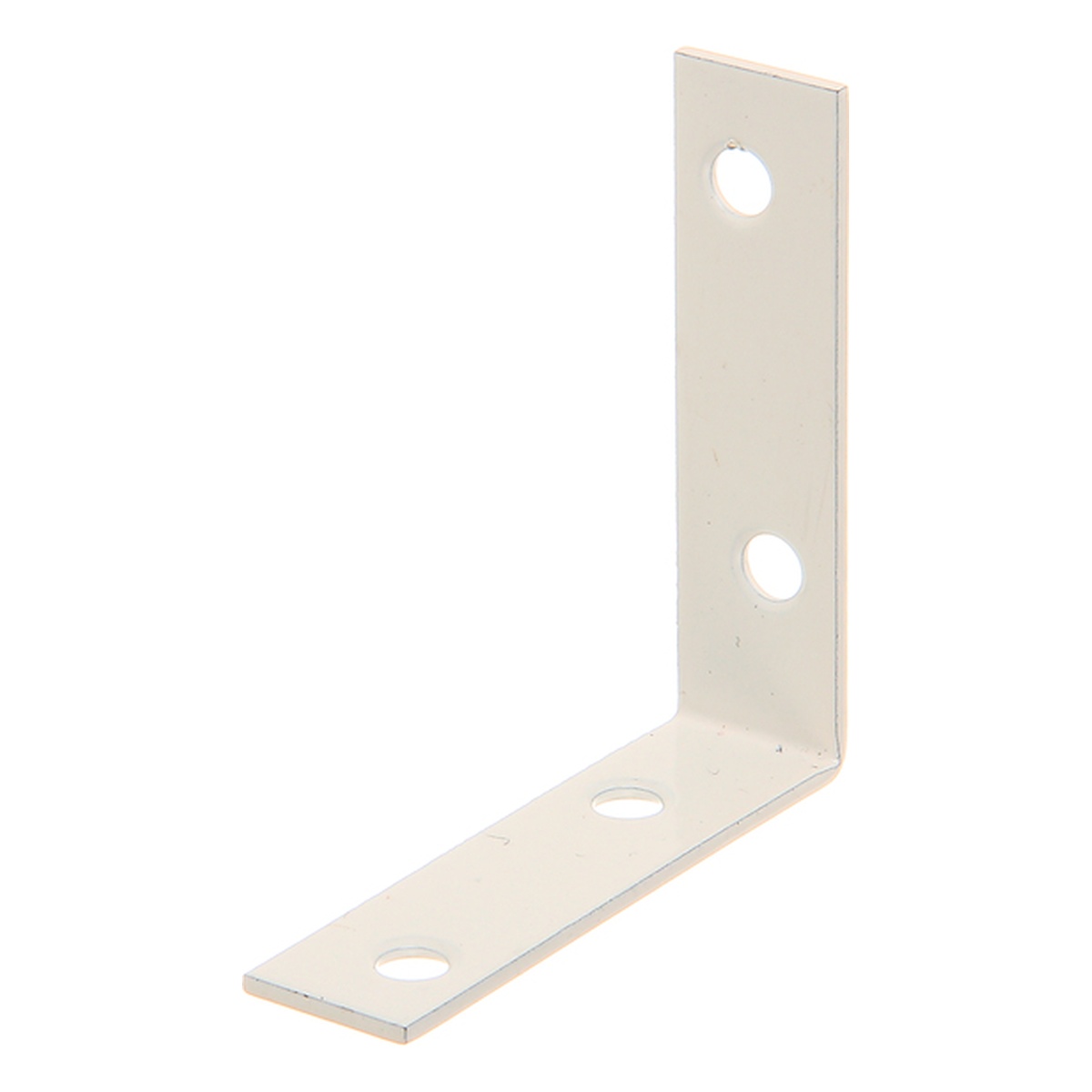 Alberts Stuhlwinkel, 60 x 60 x 16 mm, Stahl roh, zinkphosphatiert, weiß kunststoffbeschichtet - 8 Stk.