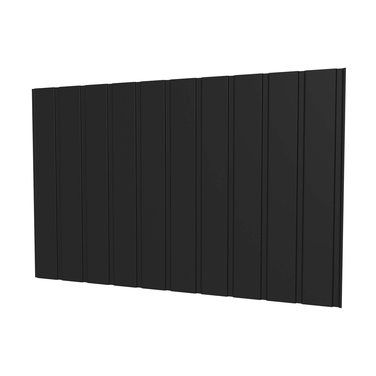 Trapezblech T7M Wand 0,5 mm, RAL 9005 Tiefschwarz, 1600 mm Länge