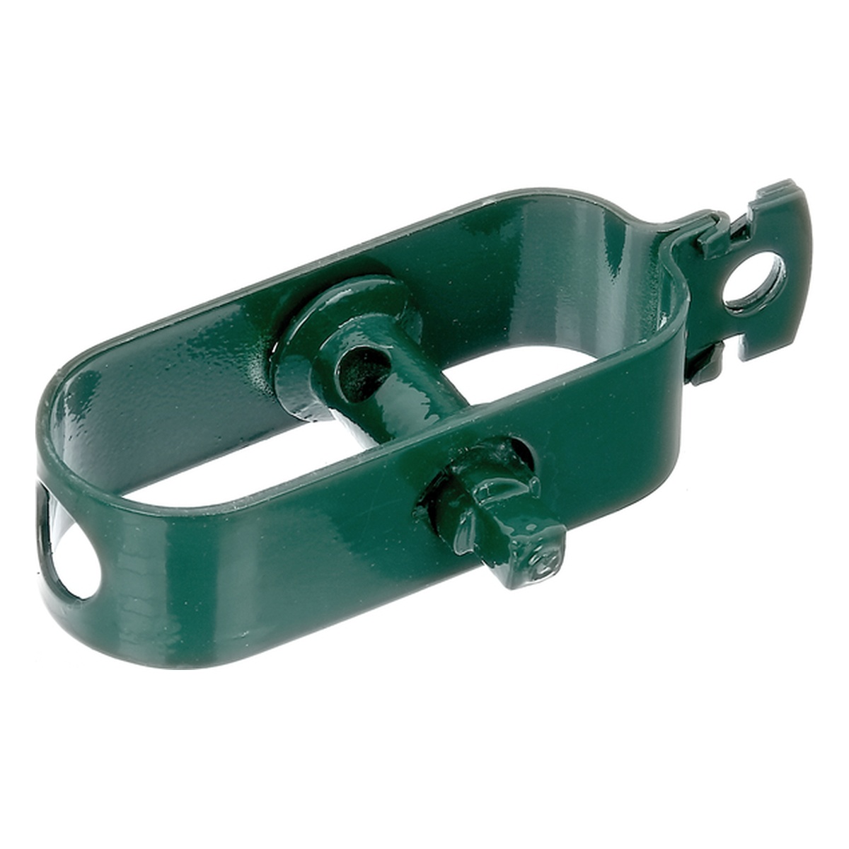 Alberts Drahtspanner, 30 x 56 x 130 mm, Stahl roh, verzinkt grün kunststoffbeschichtet RAL 6005 - 1 Stk.