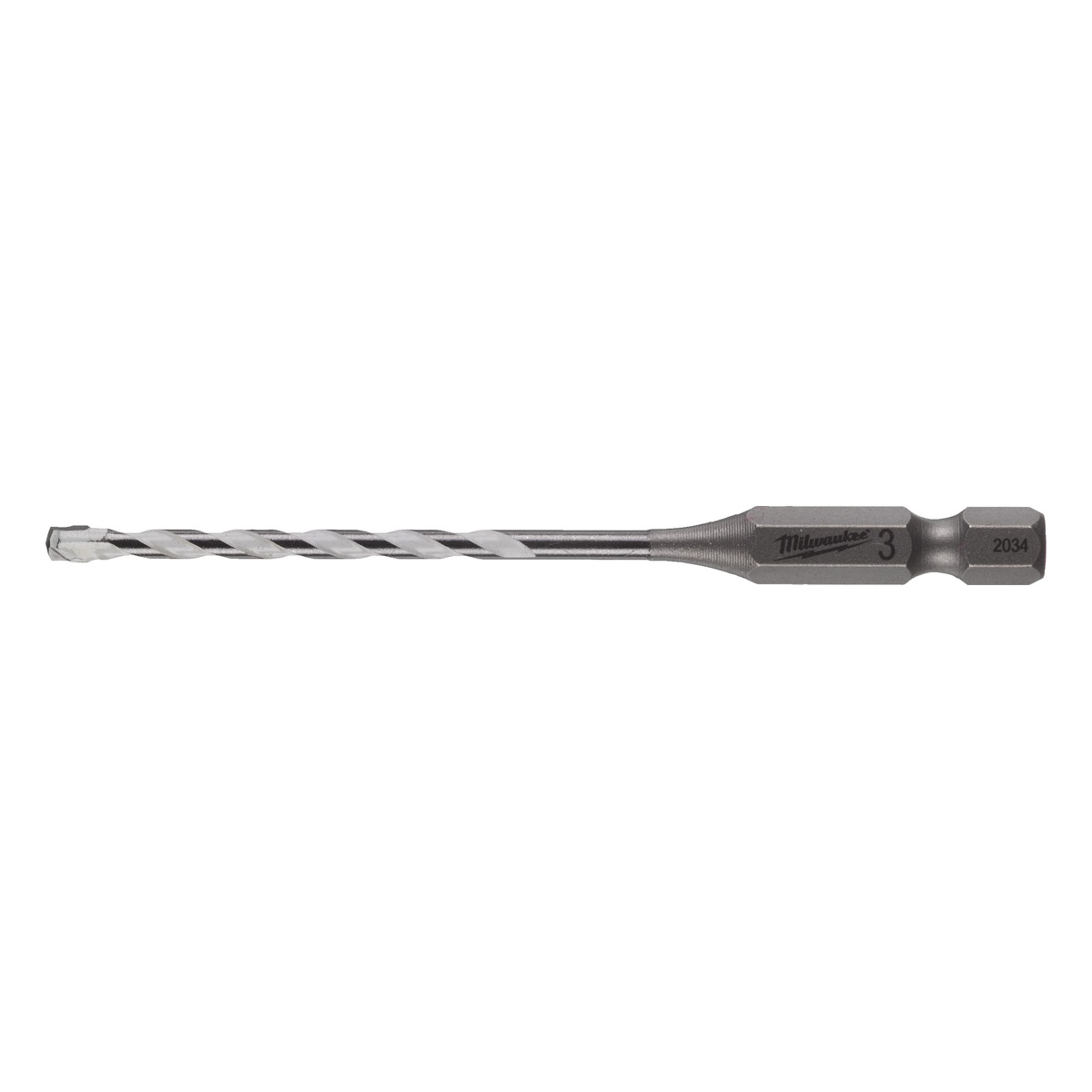 Milwaukee Multimaterialbohrer SHOCKWAVE Ø 3 x 90 mm, 1/4 Zoll Sechskantschaft, Hartmetallspitze, schlagfest