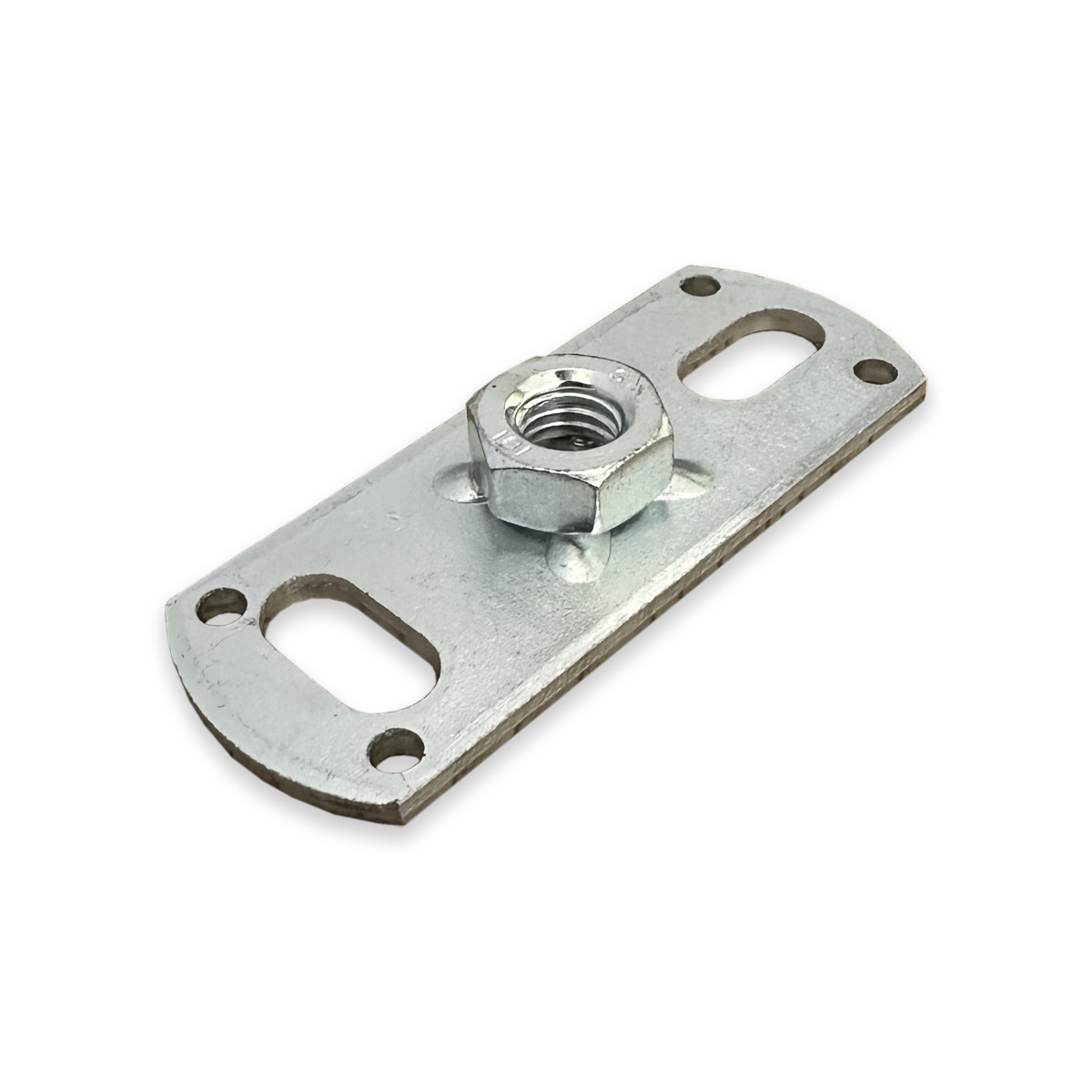 Overhoff Grundplatte für Wandbefestigung mit Gewindemuffe M10 (30x80mm) 1 Stück Rohrschellenhalter