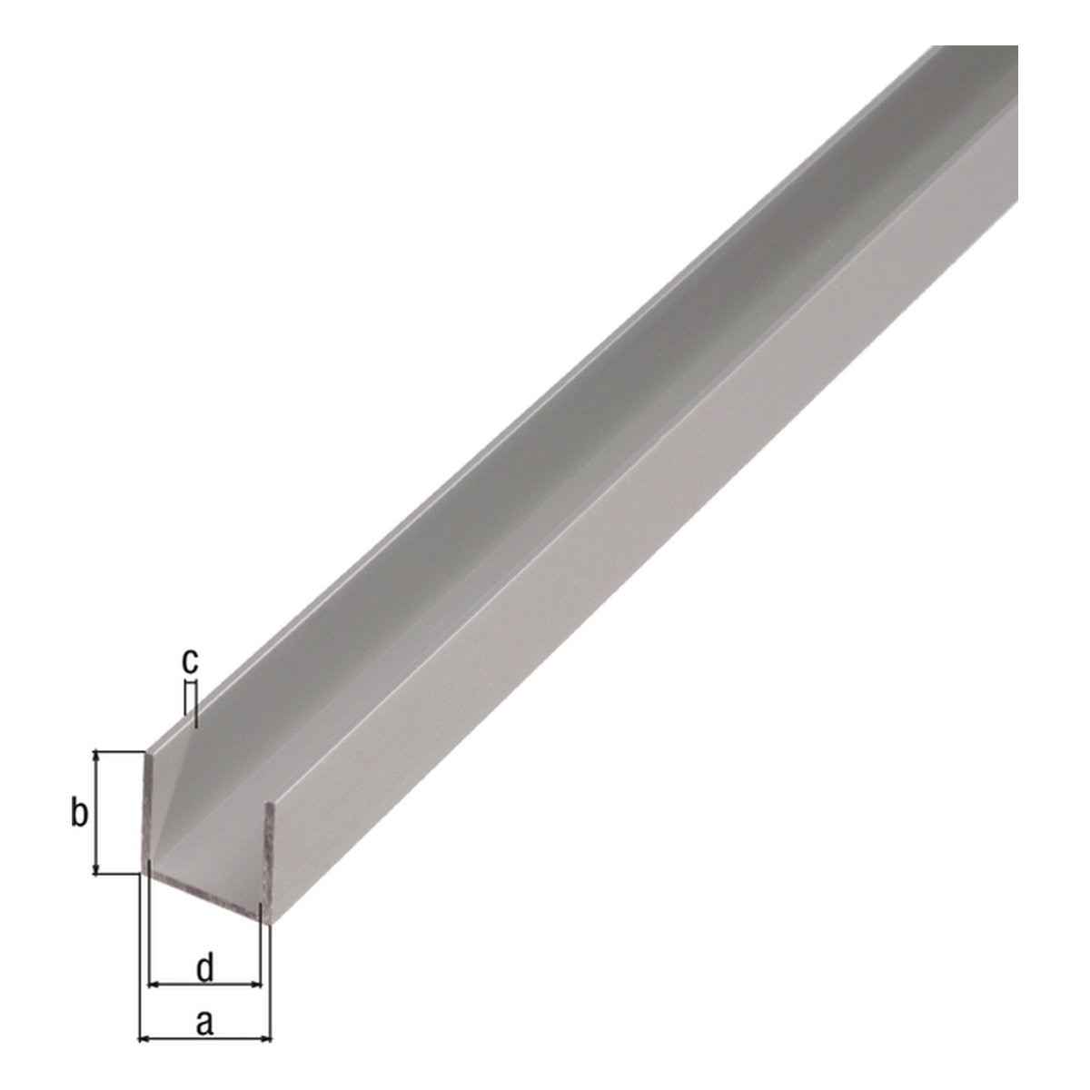 Alberts Vierkantrohr, 40 x 40 x 2 x 2000 mm, Aluminium, silberfarbig eloxiert - 1 Stk. | GAH471675 Alberts Vierkantrohr, 40 x 40 x 2 x 2000 mm, Aluminium, silberfarbig eloxiert - 1 Stk. | GAH471675