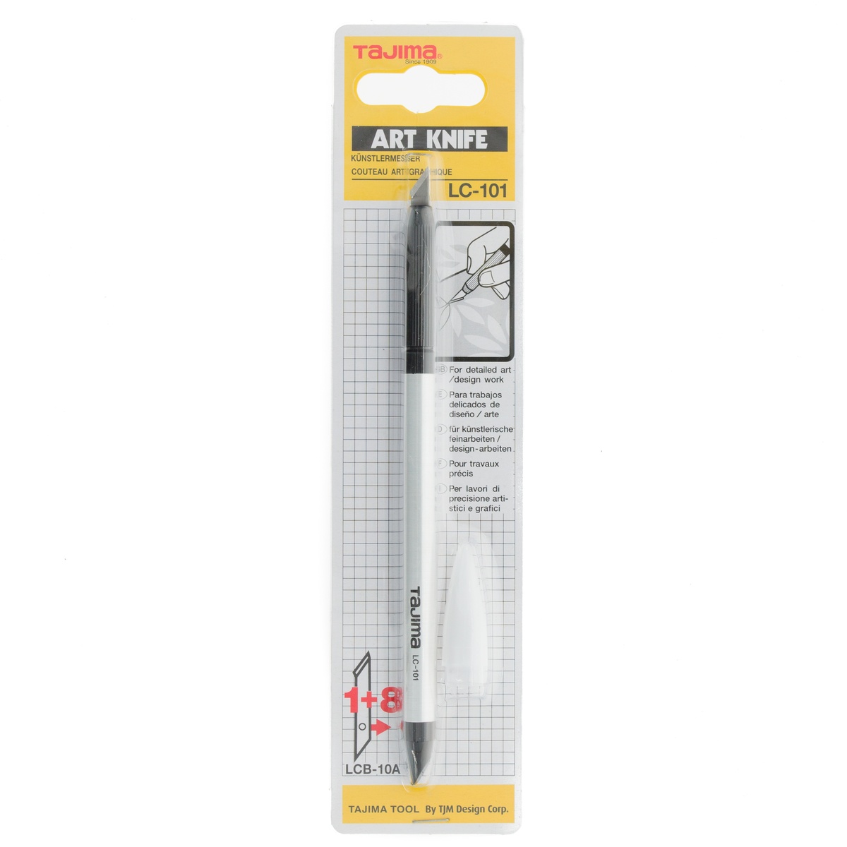 Tajima Art Knife Cutter 4,9 mm mit 9 Klingen - 1 Stk.