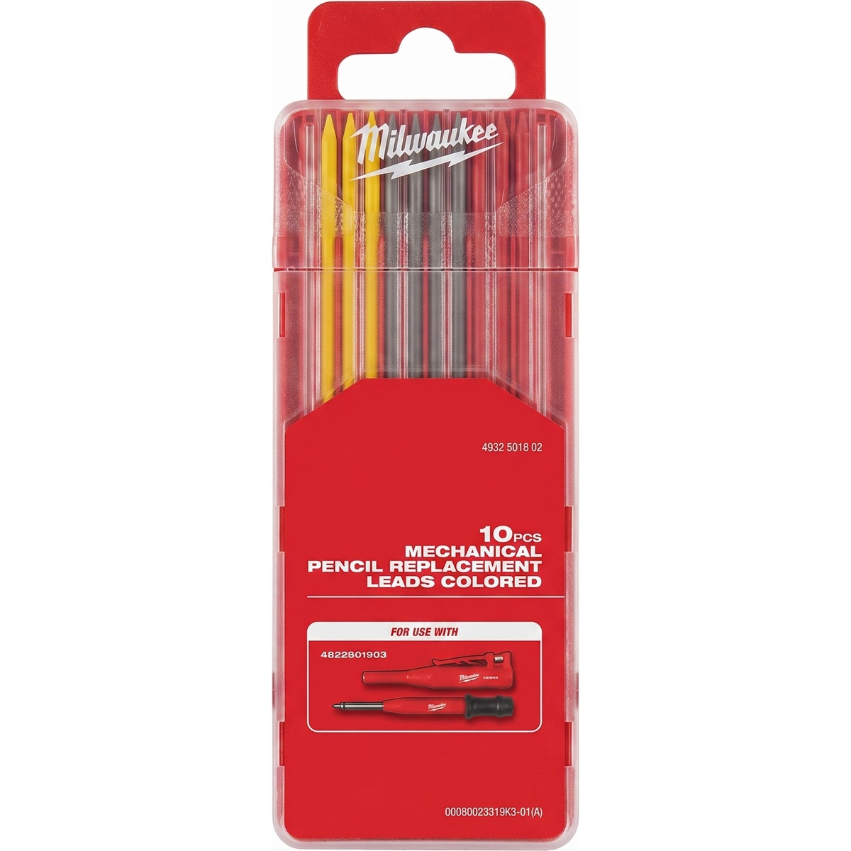 Milwaukee Minen für Tieflochmarker, farbig,10 stk