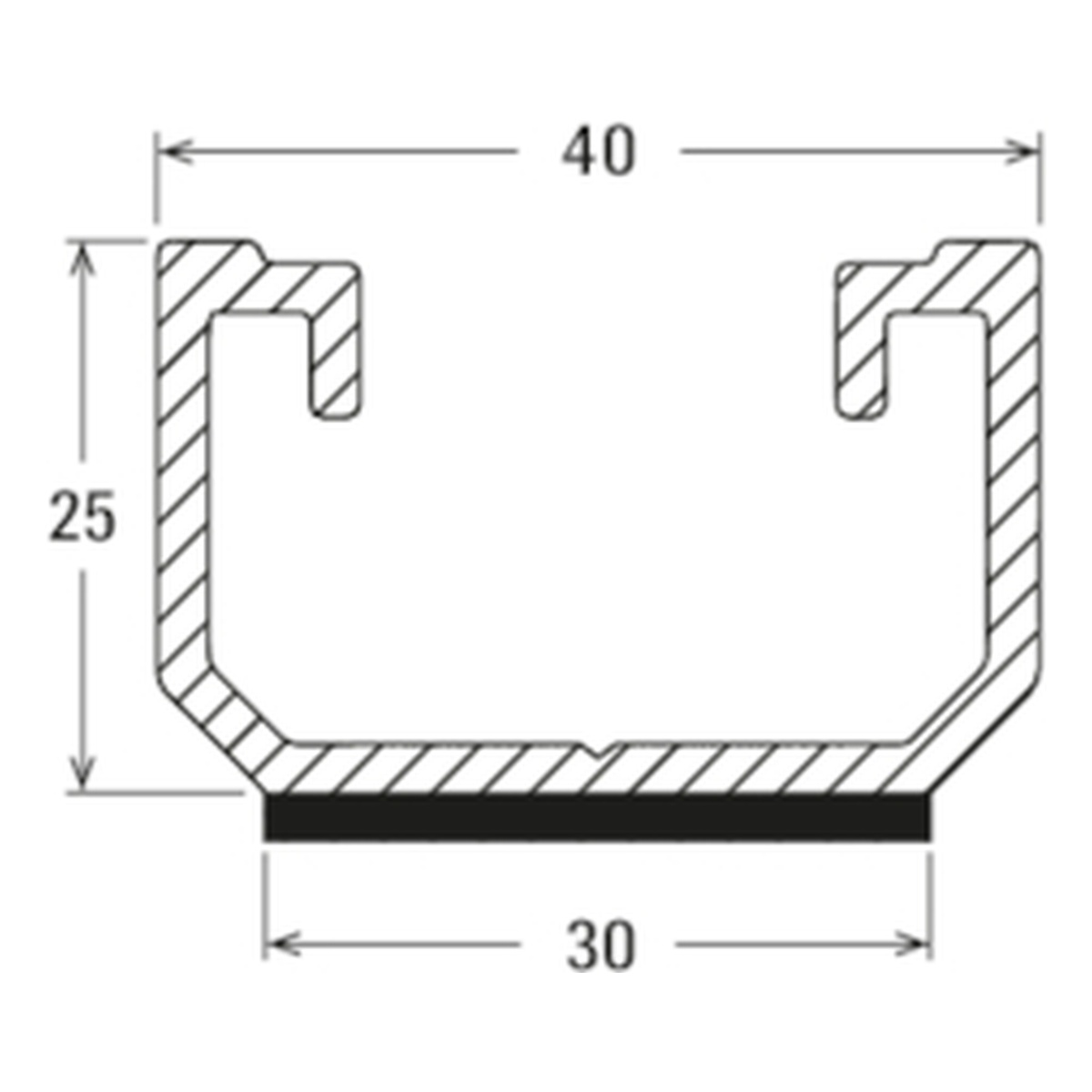 fischer Profil SolarMetal L H50 110 mm EPDM AL Aluminium - 50 Stk.