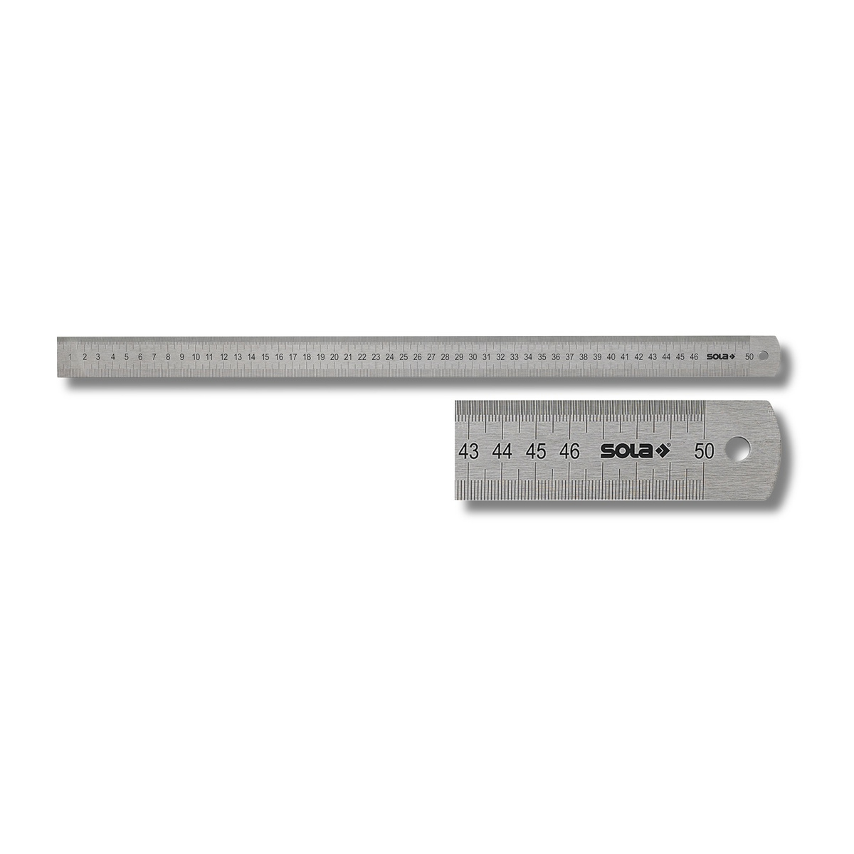 Sola Stahlmaßstab LSB, rostfreier Federstahl 30 x 1 mm, Skala beidseitig geätzt