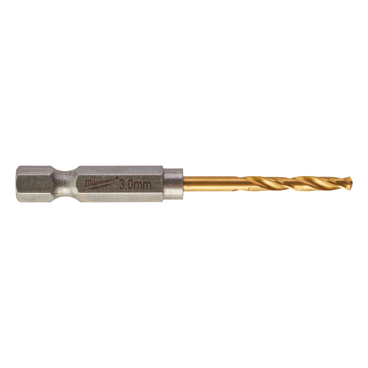 Milwaukee SHOCKWAVE Metallbohrer HSS-G RED HEX Titan 1/4" 3,0 mm - 10 Stk.