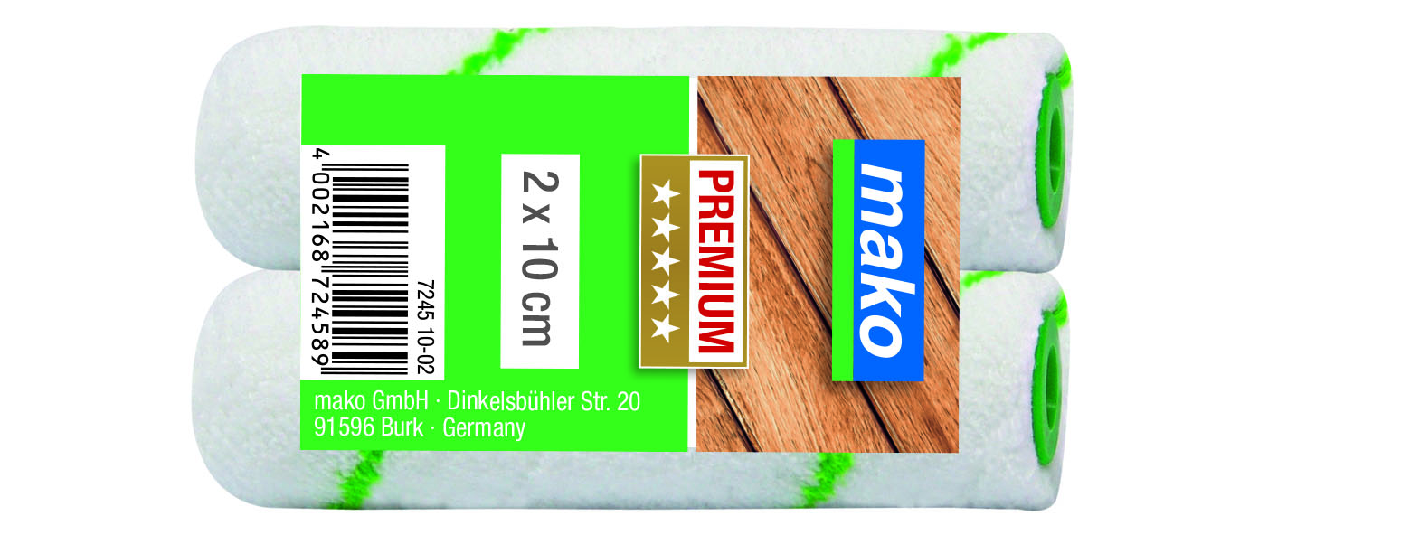 Mako Lasurroller Ersatzwalze 10 cm, 10 stk. Mako Lasurroller Ersatzwalze 10 cm, 10 stk.