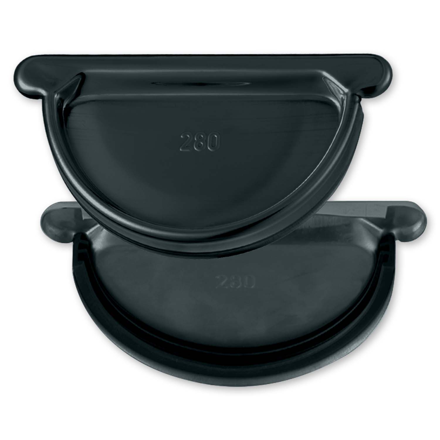 Zambelli Rinnenboden halbrund 250 mm 8 tlg, zum Aufstecken, Farbe Anthrazit Zambelli Rinnenboden halbrund 250 mm 8 tlg, zum Aufstecken, Farbe Anthrazit