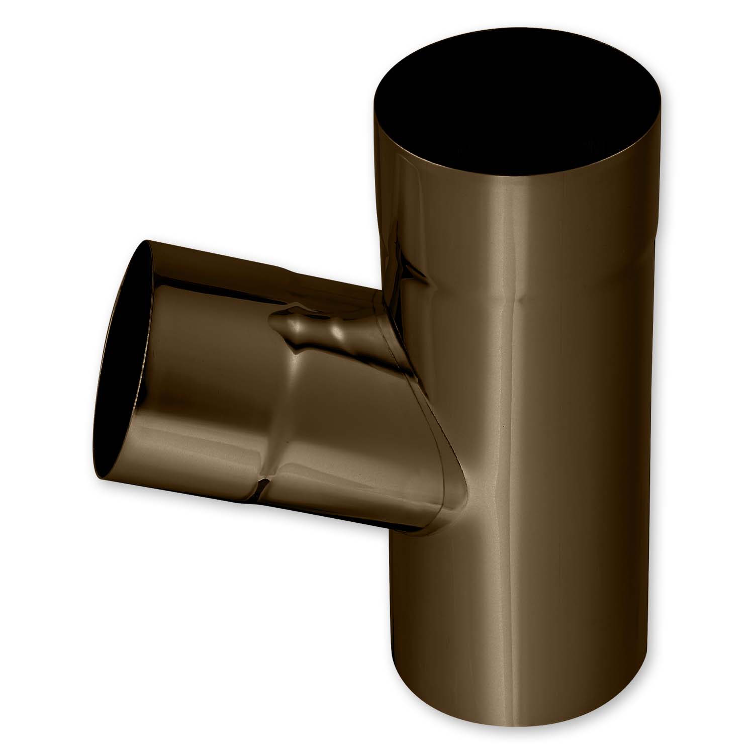 Zambelli Fallrohrabzweig 80/80 mm 72° Grad, verzinkt, Farbe Testa di Moro Zambelli Fallrohrabzweig 80/80 mm 72° Grad, verzinkt, Farbe Testa di Moro