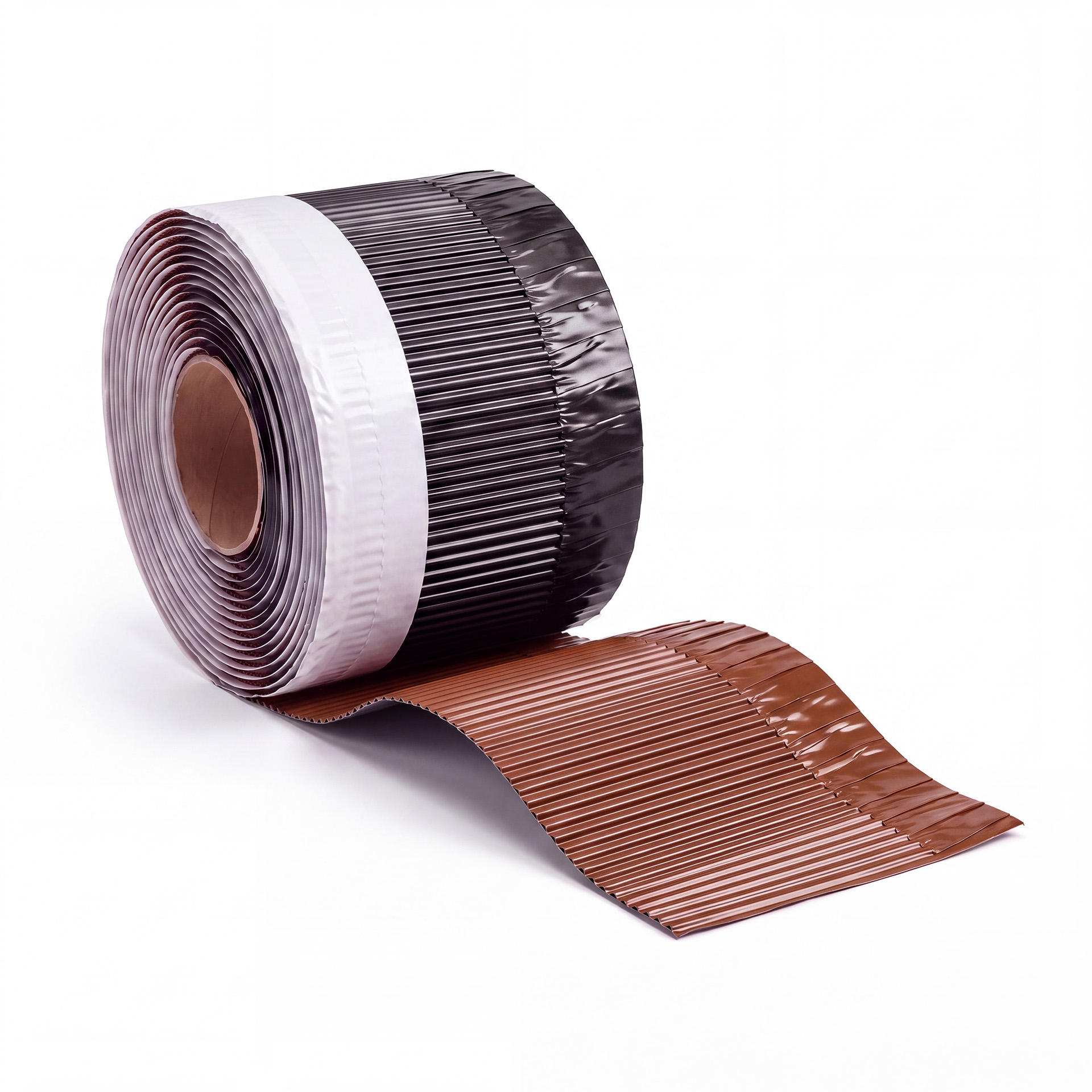 Allform Anschlussband Alu Color 145 mm x 6 m braun