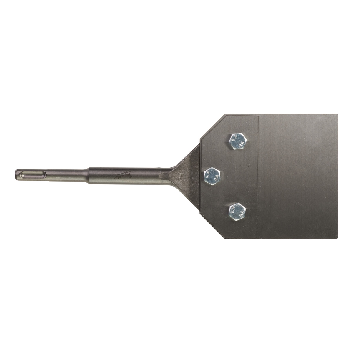 Milwaukee Spachtelmeißel SDS-Plus 250 x 100 mm, Bodenreinigungswerkzeug mit Wechselblatt