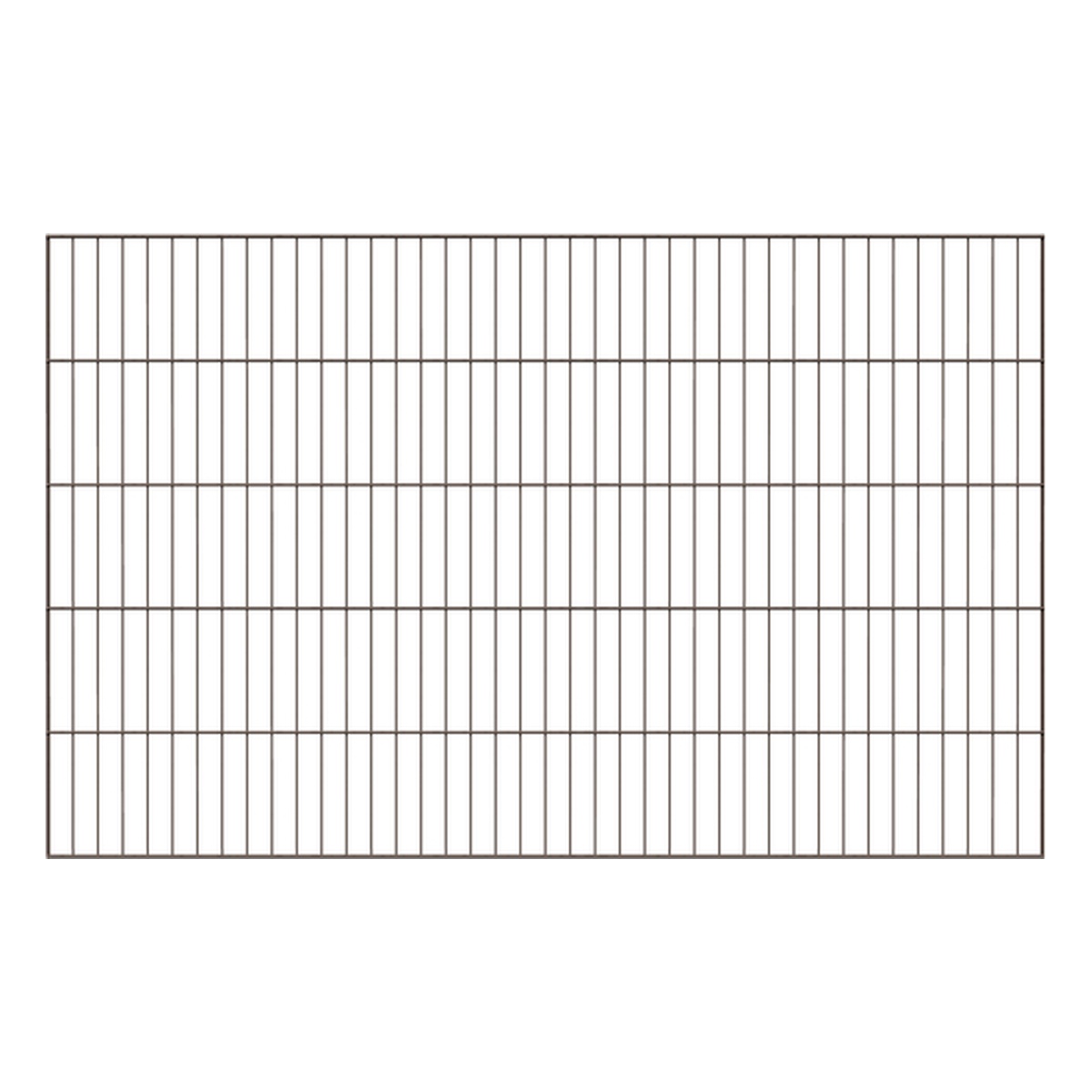 Alberts Einstab-Gittermatte Garden, Typ 8/6/4, 1250 x 2000 mm, Stahl roh, verzinkt anthrazit kunststoffbeschichtet RAL 7016 - 1 Stk.
