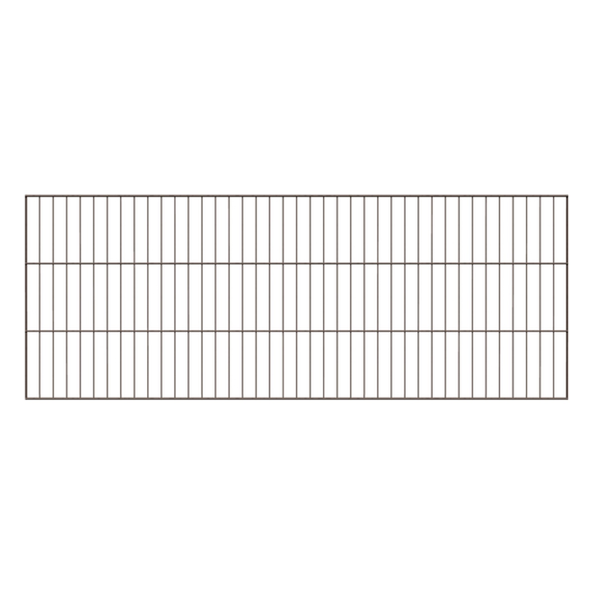 Alberts Einstab-Gittermatte Garden, Typ 8/6/4, 750 x 2000 mm, Stahl roh, verzinkt anthrazit kunststoffbeschichtet RAL 7016 - 1 Stk.