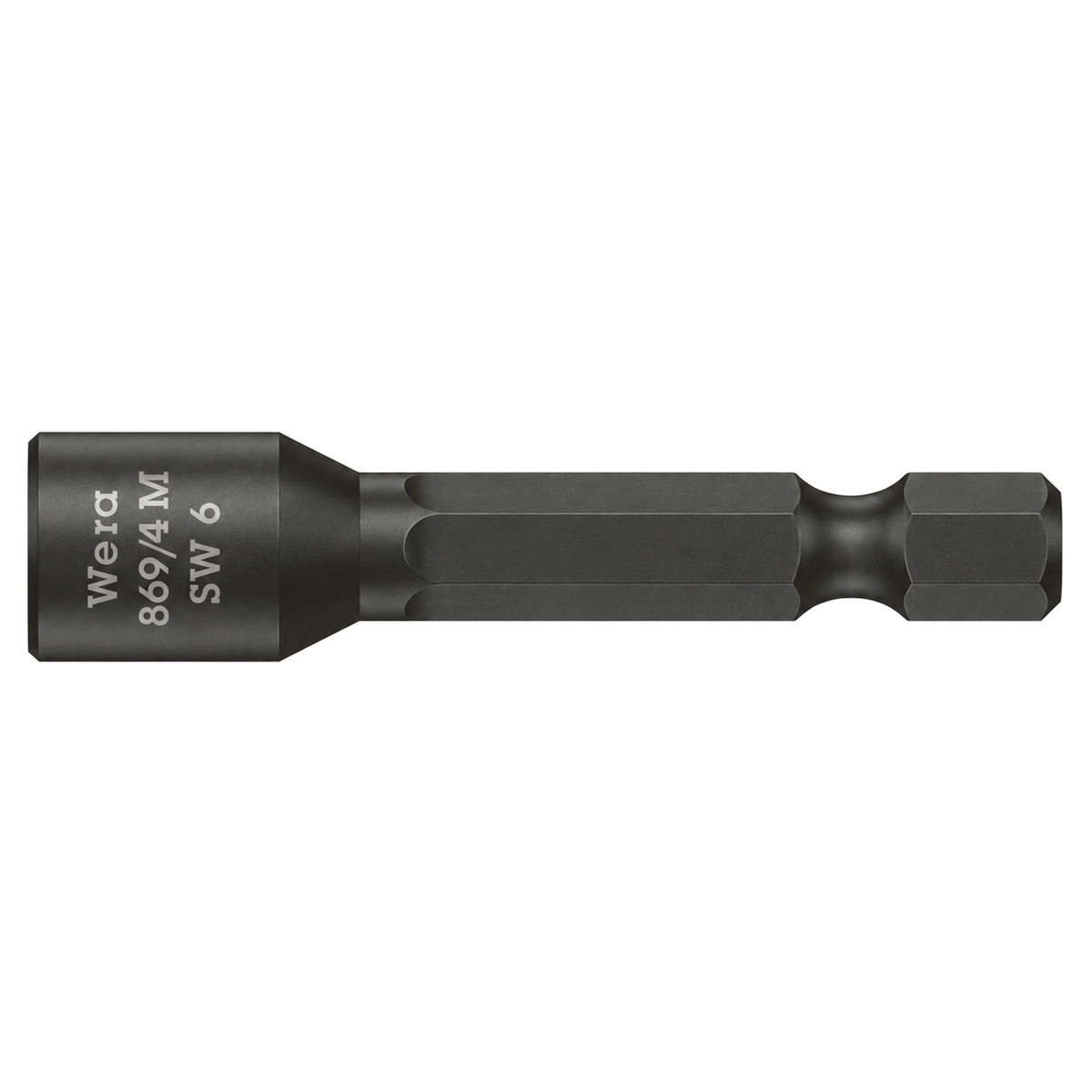 Wera Steckschlüsseleinsatz 50 mm, magnetisch, für Außensechskantschrauben, 1/4 Zoll Sechskant