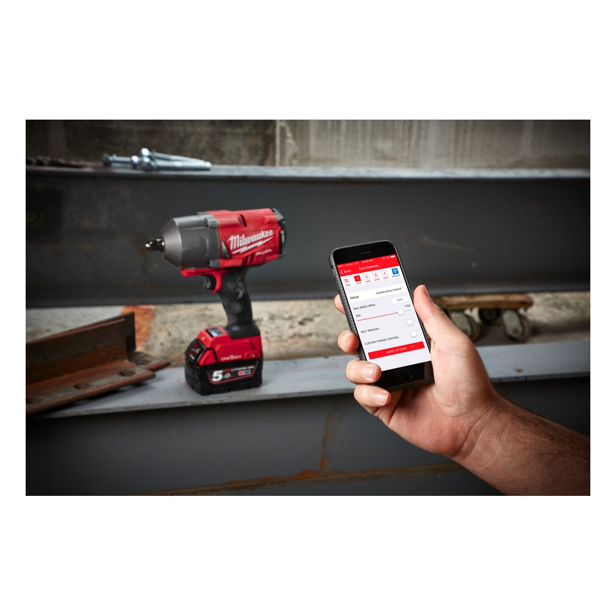 Milwaukee ONE KEY Akku-Schlagschrauber 1/2" Vierkant Sprengring M18ONEFHIWF12-0X - 1 Stk.