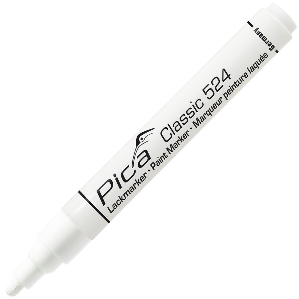 Pica Classic Industrie-Lackmarker 524 Rundspitze 2-4 mm, weiß