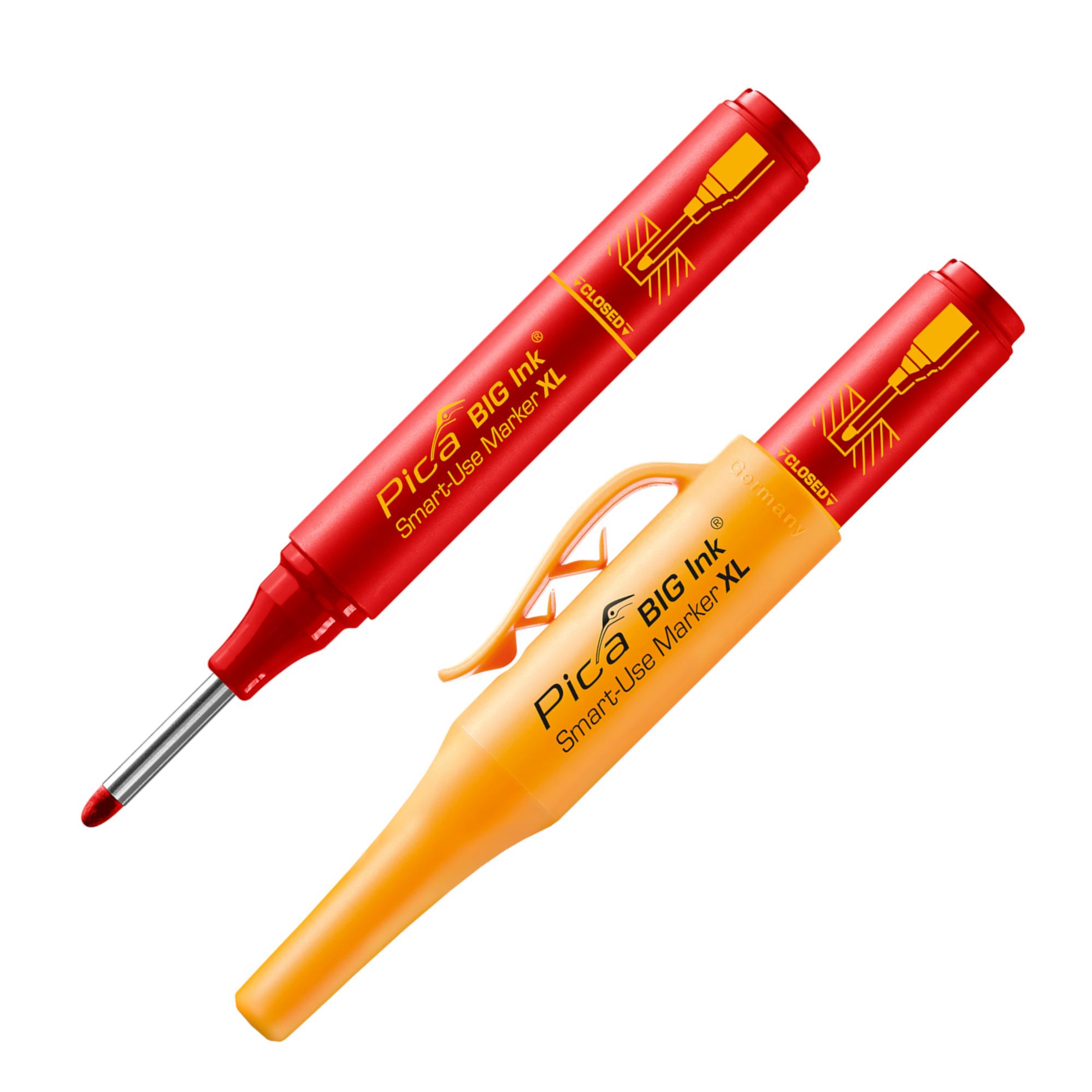 Pica BIG Ink Smart-Use Marker XL 170, 2-4 mm, rot, Permanent- und Tieflochmarker