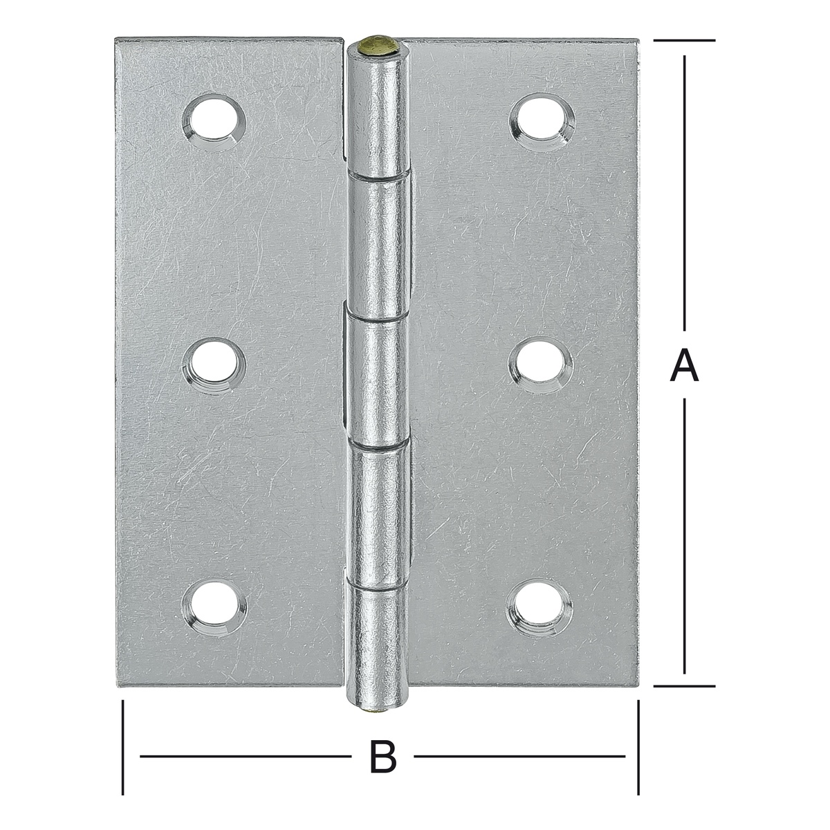 Vormann DIN-Scharnier halbbreit 90 x 63 mm verzinkt - 1 Stk. Vormann DIN-Scharnier halbbreit 90 x 63 mm verzinkt - 1 Stk.