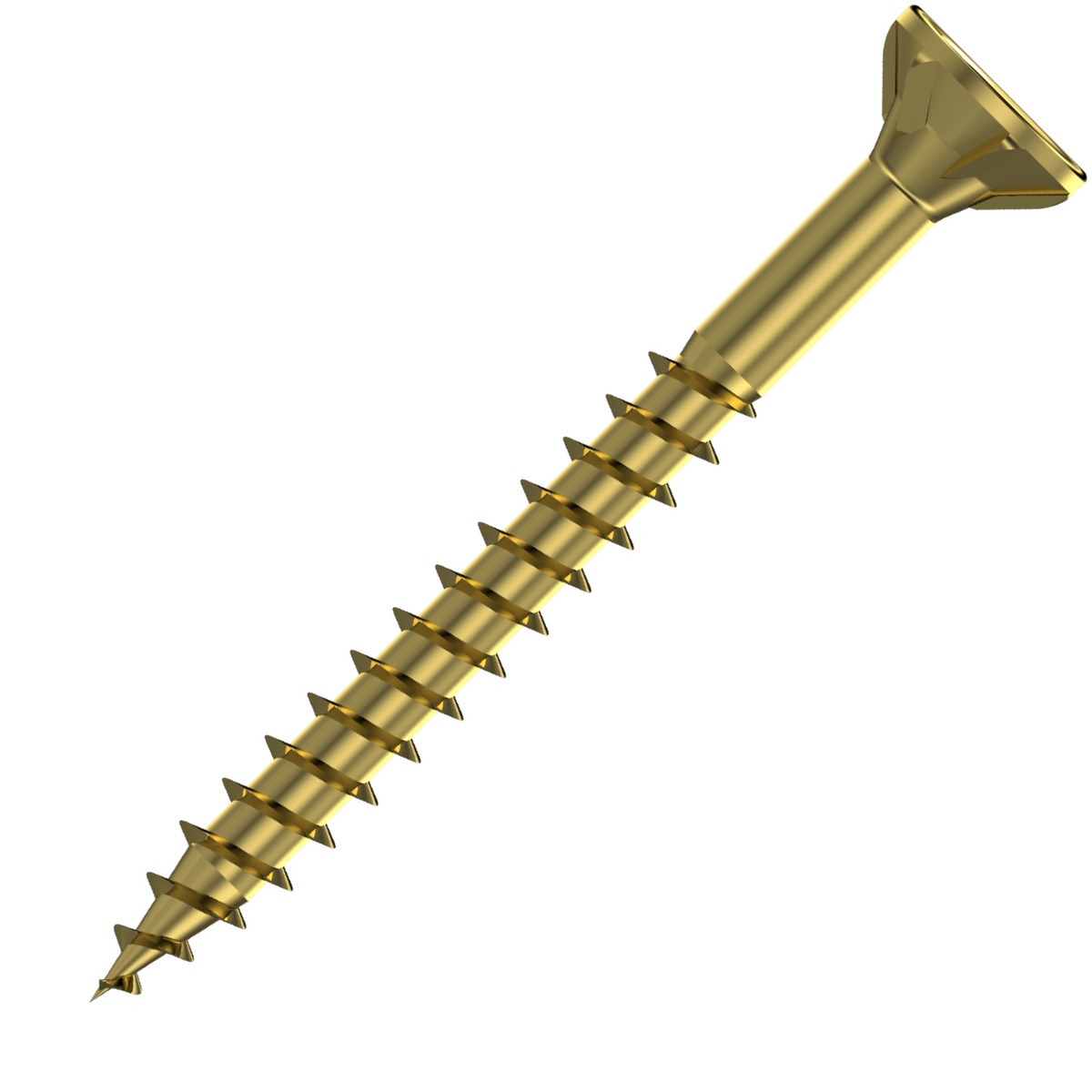 Reisser Q200 PLUS Spanplattenschraube 4,0x40 mm, verzinkt, gelb chromatiert, Teilgewinde, TX20 - 1000 Stk.