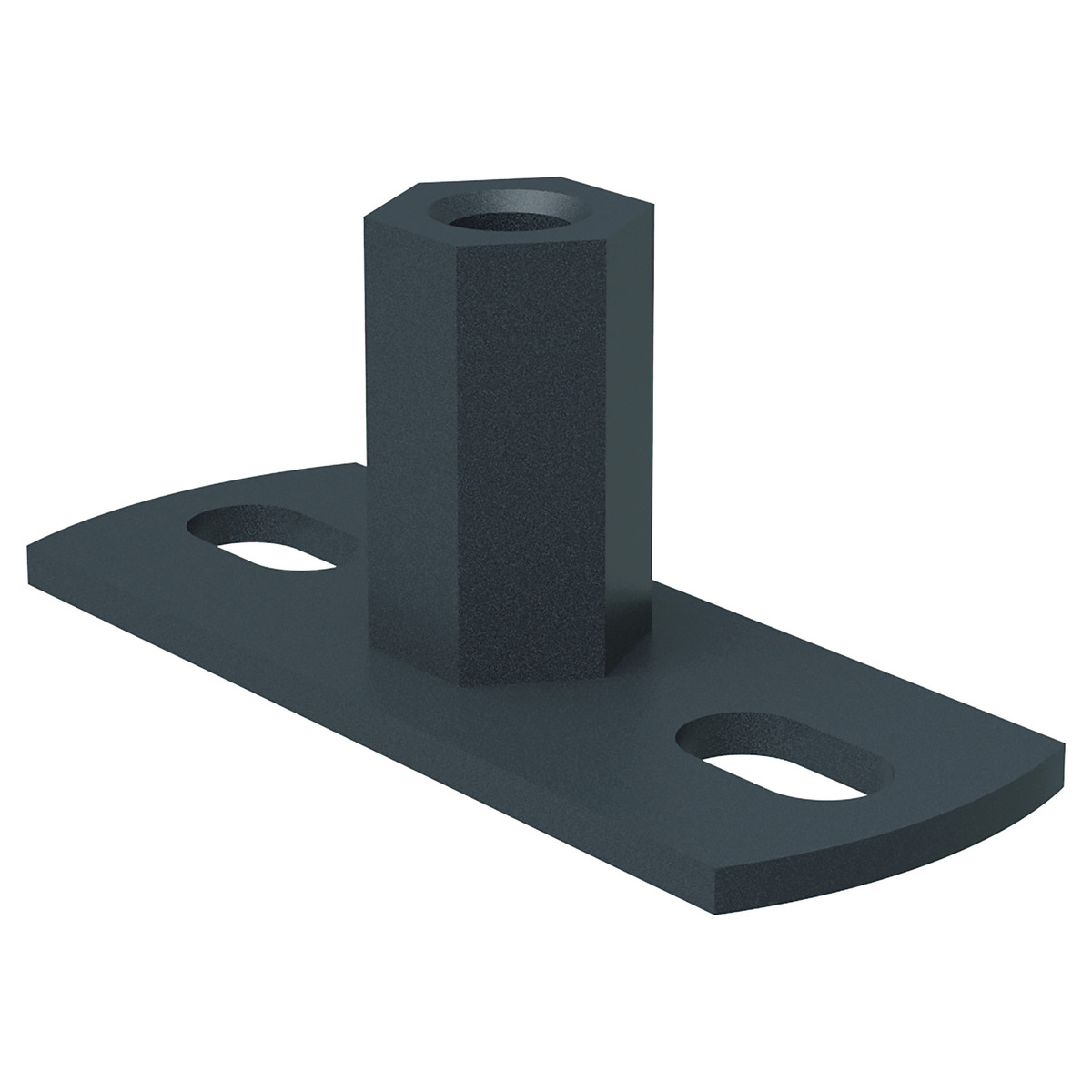 Zambelli Wandhalter mit Gewindemuffe M10, Anthrazit RAL 7016, COLORDUR - 1 Stk.