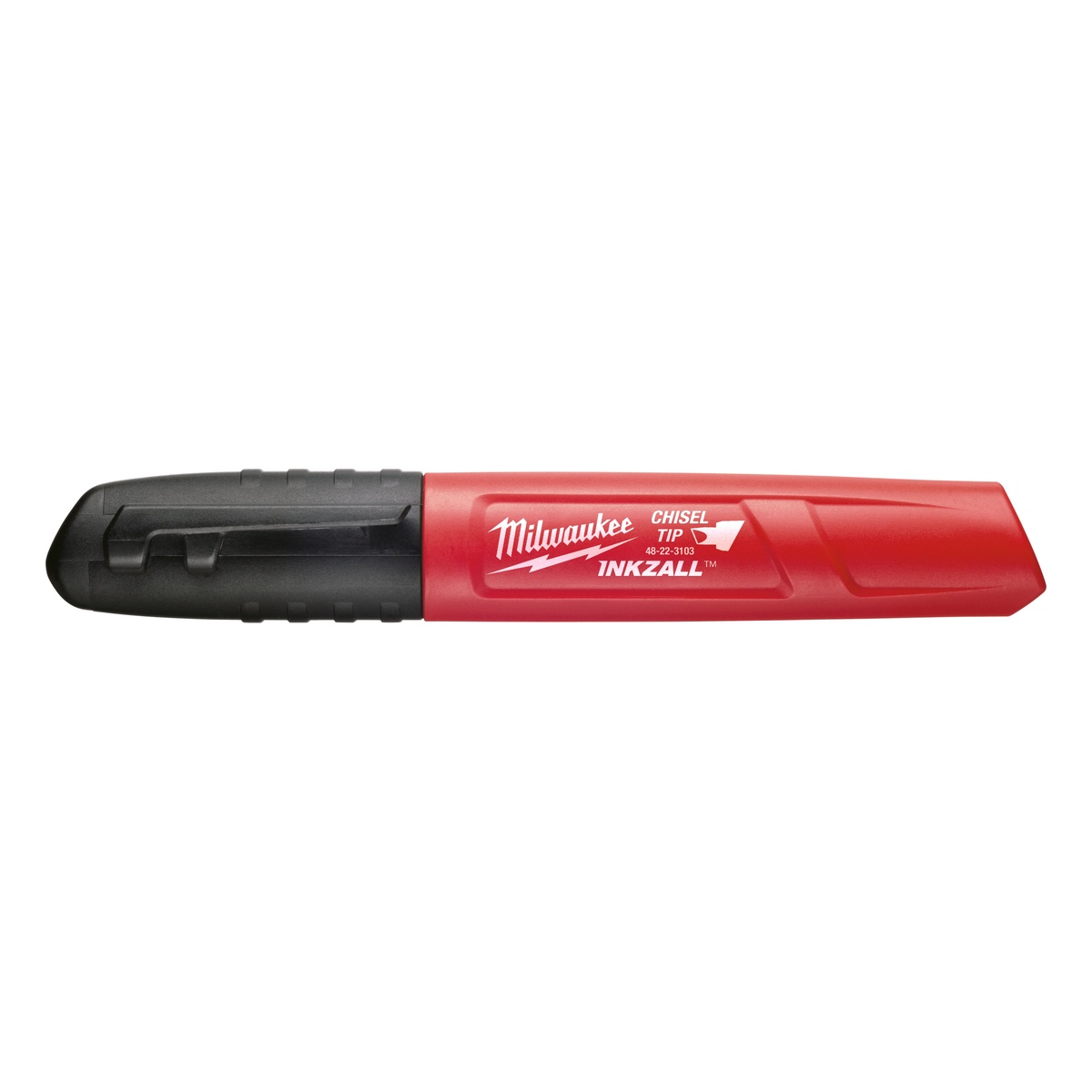 Milwaukee INKZALL Permanentmarker mit Keilspitze 1 bis 4,8 mm, schwarz