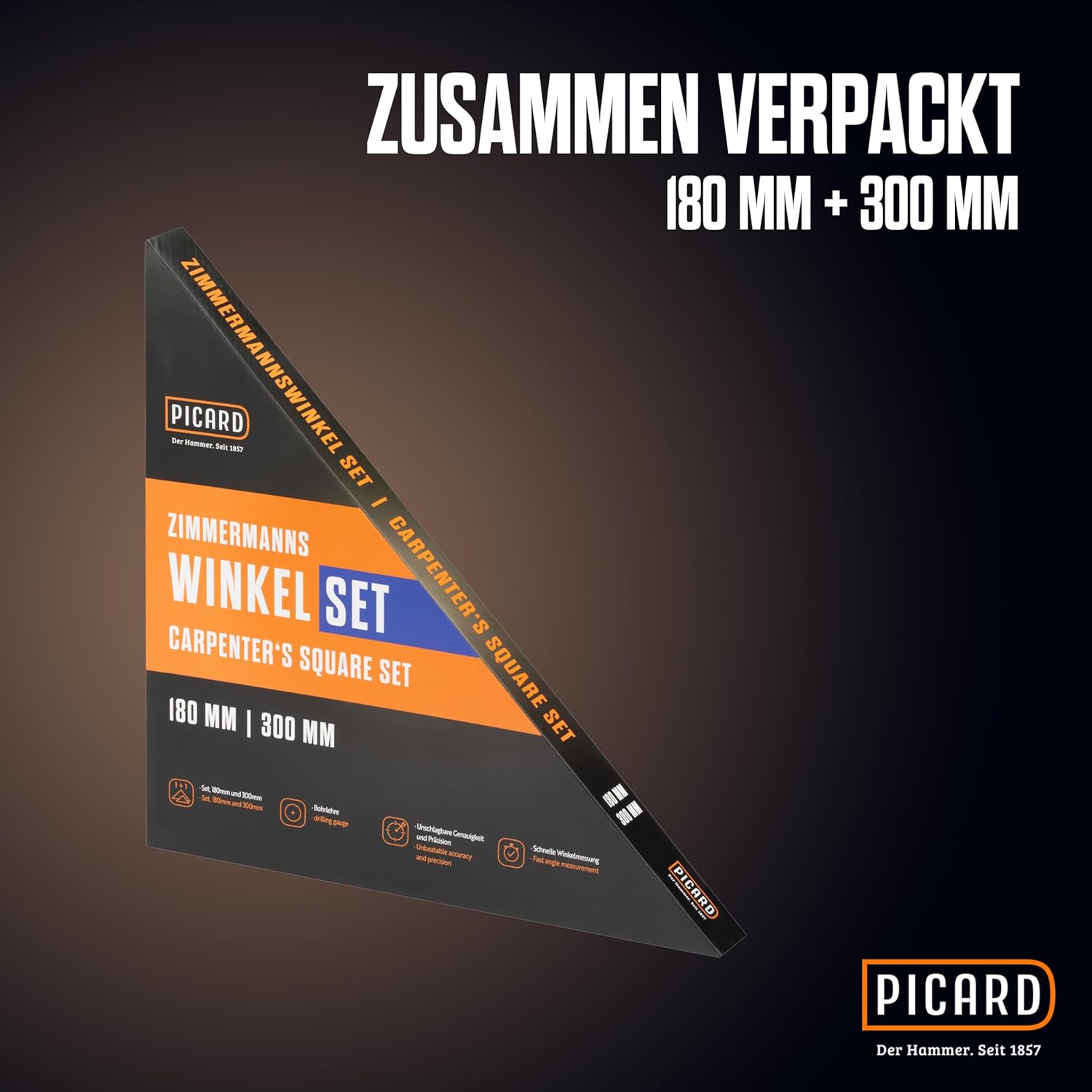 Picard Zimmermannswinkel Alu Set - 1 Stk.