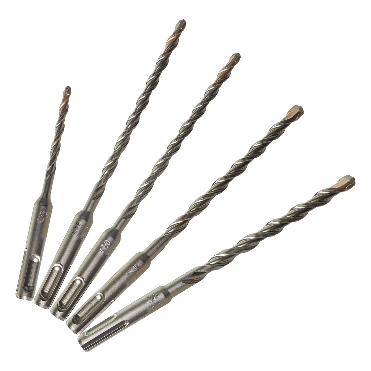 Milwaukee Hammerbohrer M2 SDS-Plus Set 5-teilig, 5,5 x 110 mm, 5,5/6/7/8 x 160 mm - 1 Stk.