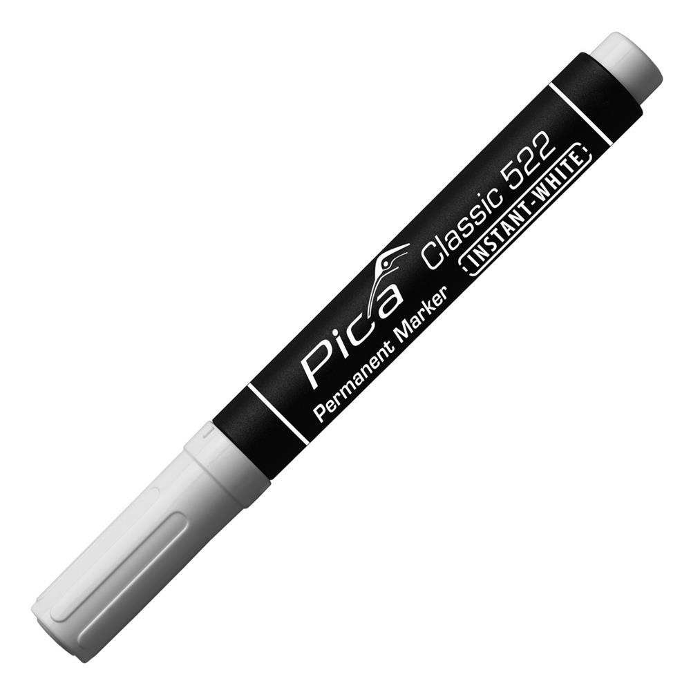 Pica Permanentmarker INSTANT WHITE, Rundspitze 2-4 mm Pica Permanentmarker INSTANT WHITE, Rundspitze 2-4 mm