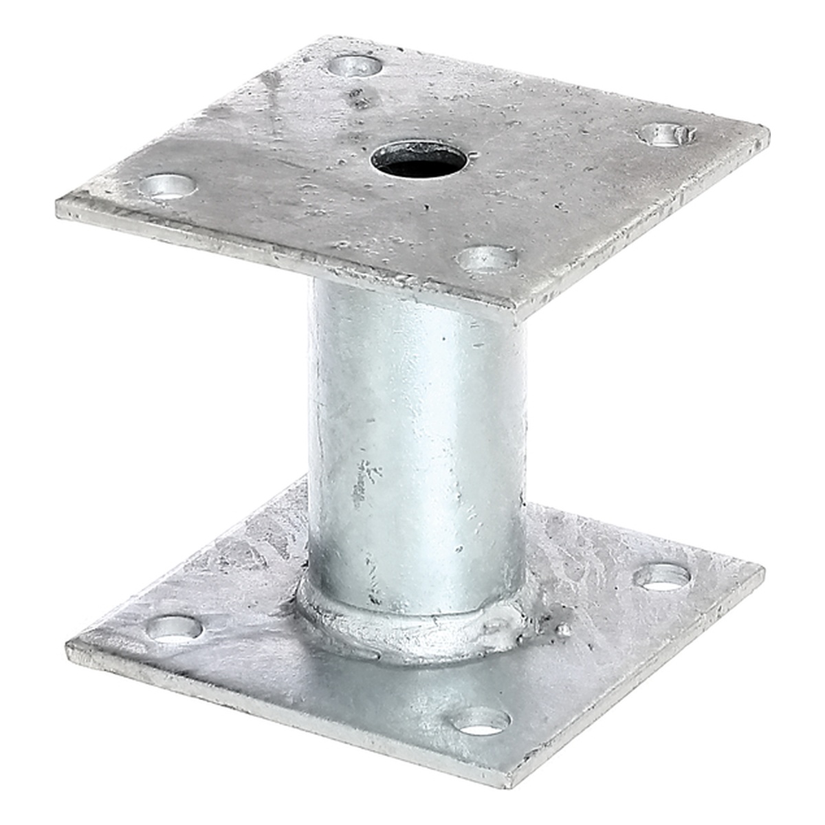 Alberts Pfostenträger zum Aufschrauben, 100 x 100 x 100 mm, Stahl roh, feuerverzinkt - 1 Stk.