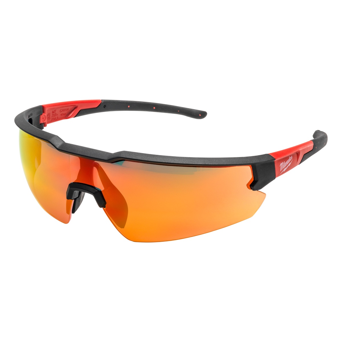 Milwaukee Schutzbrille rot verspiegelt - 1 Stk. Milwaukee Schutzbrille rot verspiegelt - 1 Stk.