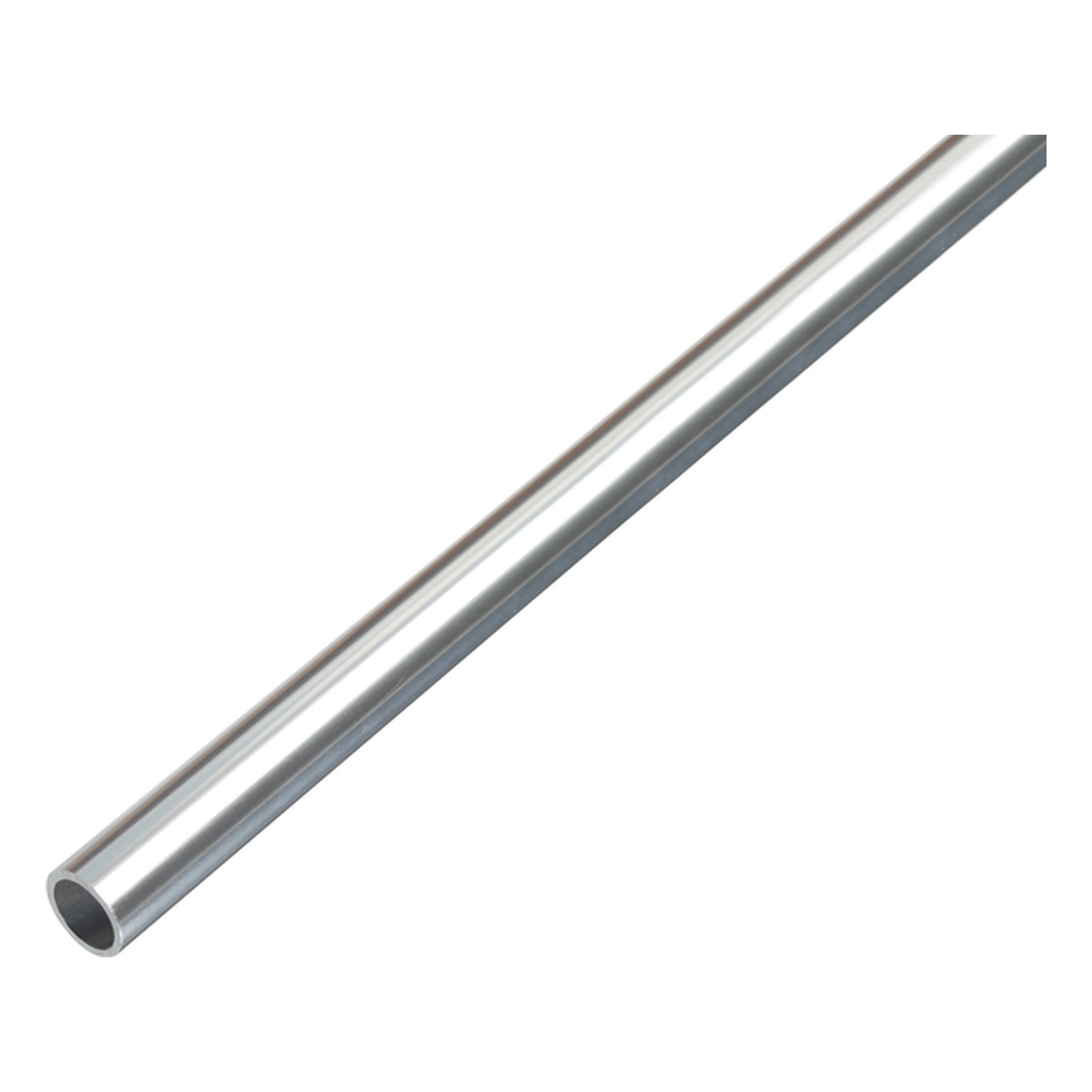 Alberts Rundrohr, 8 x 1 x 1000 mm, Aluminium, chromdesign - 1 Stk.