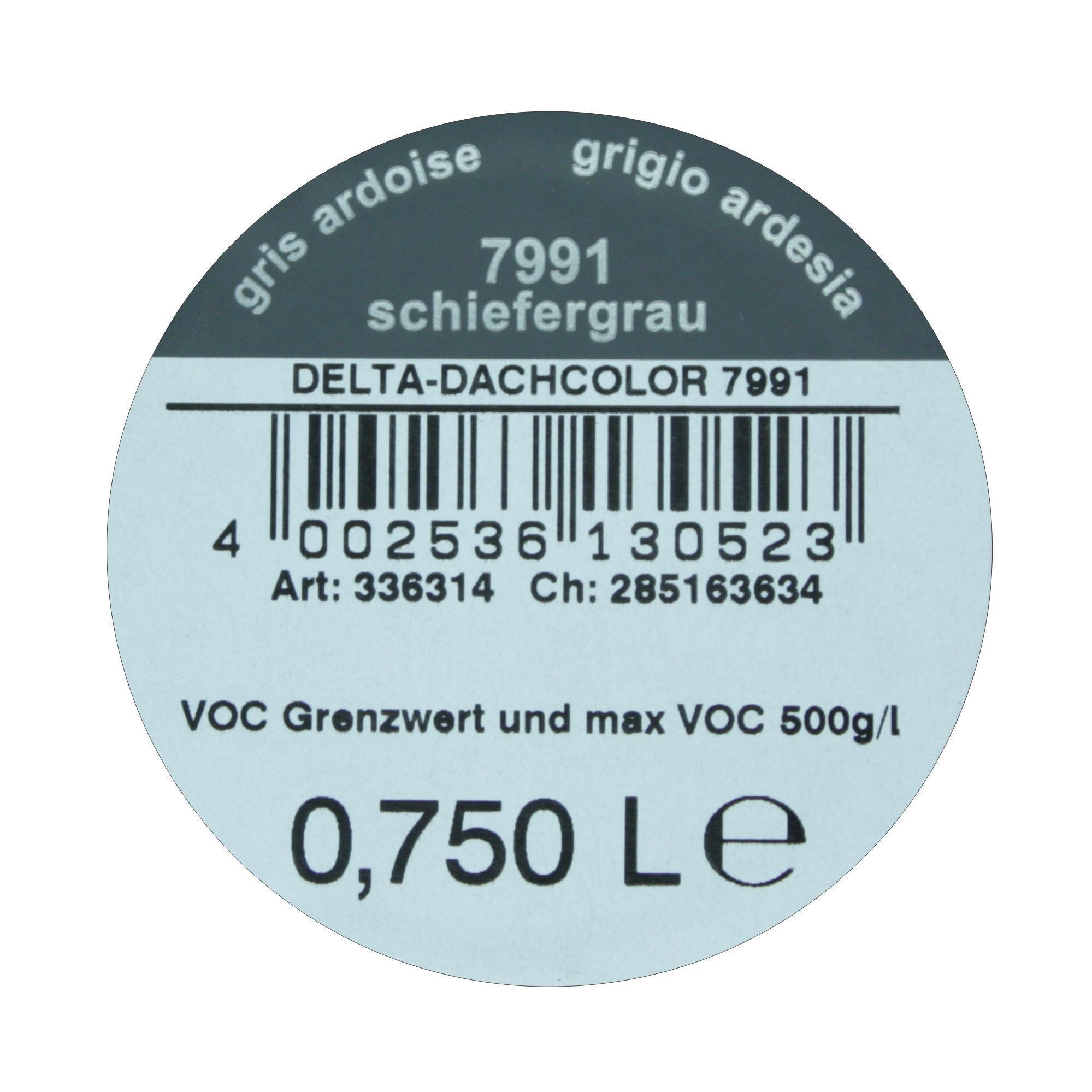 Dörken Delta Dachcolor, RAL7991 schiefergrau, 1 l