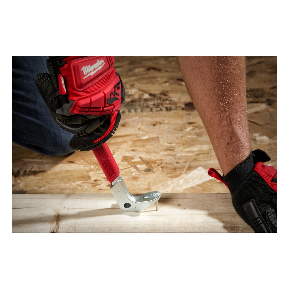 Milwaukee Nageleisen 254 mm (10 Zoll), Ganzstahl, Kralle mit flachem Profil, vibrationsgedämpfter Griff