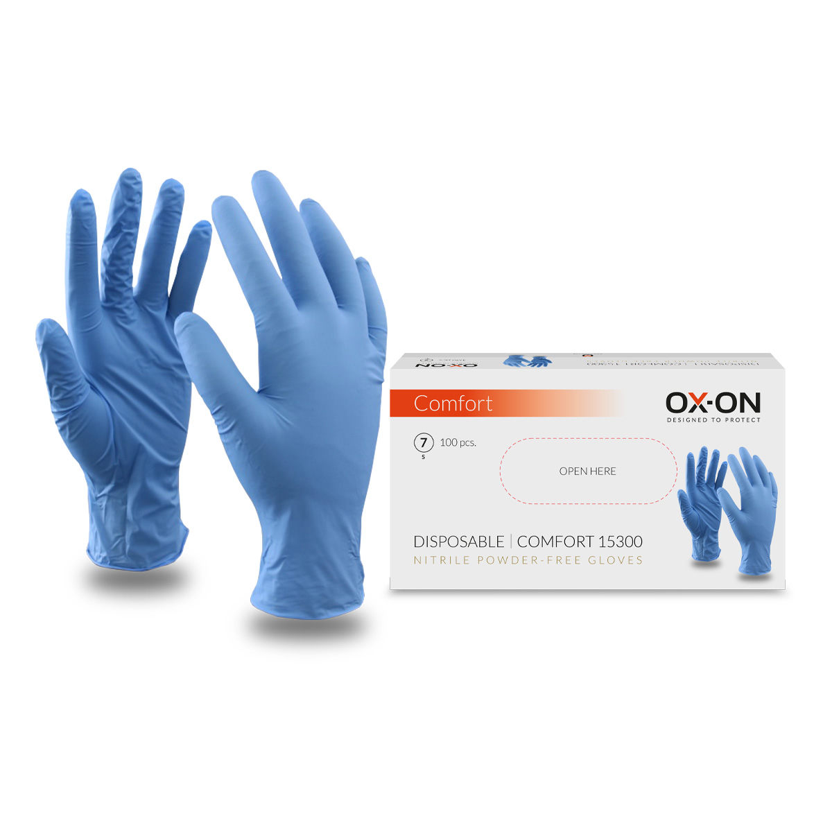 OX-ON Einweghandschuhe Disposable Comfort 15300, 100 stk.