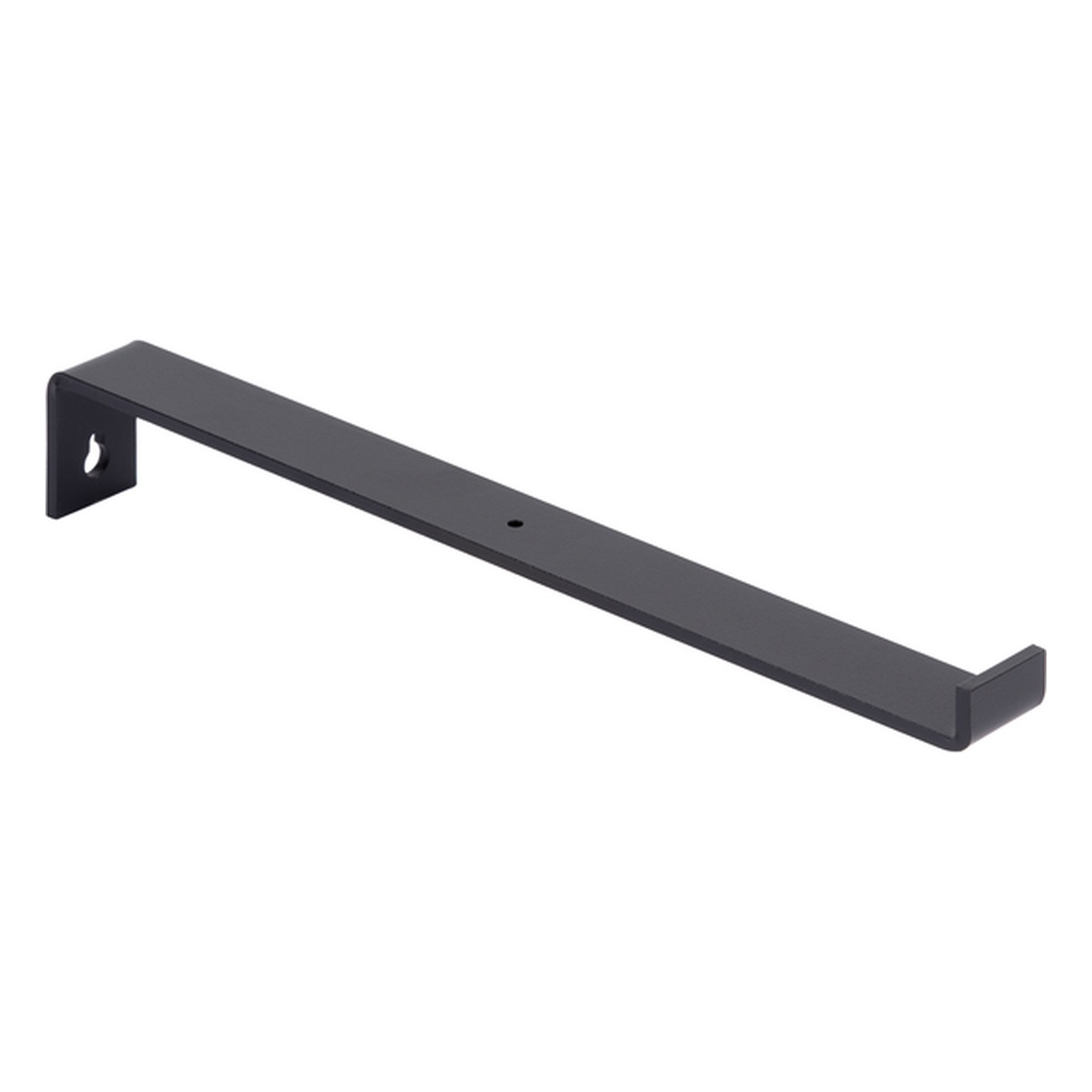 Alberts Regalträger Ben, 62 x 309 x 30 mm, Stahl, matt schwarz mit Feinstruktur kunststoffbeschichtet RAL 9005 - 1 Stk.