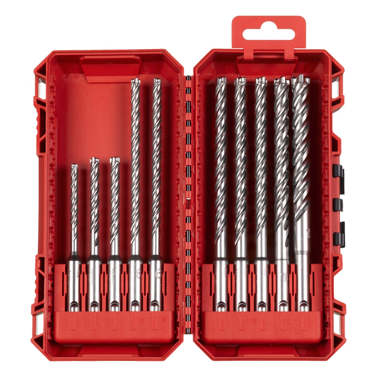 Milwaukee Hammerbohrerkassette MX4, SDS-Plus, Packout - 10-teiliges Set